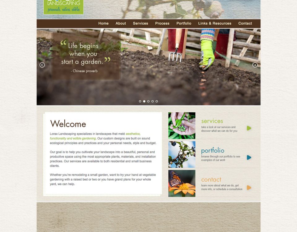 Lorax Landscaping website by ModSpot