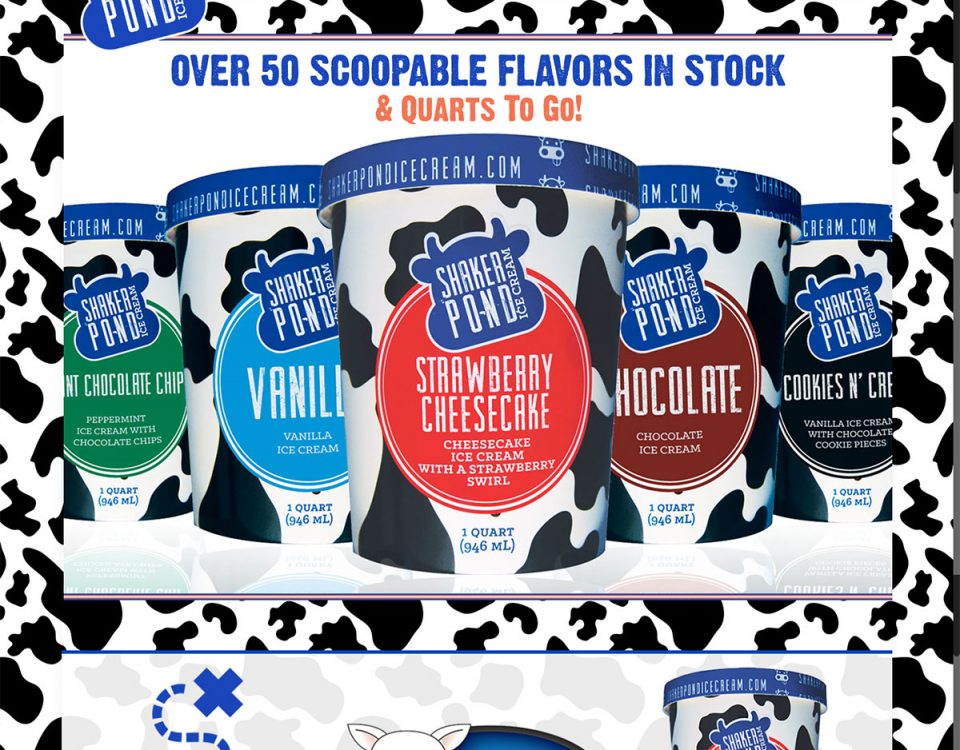 Shaker Pond Ice Cream website by Brand 1 Strategies and ModSpot